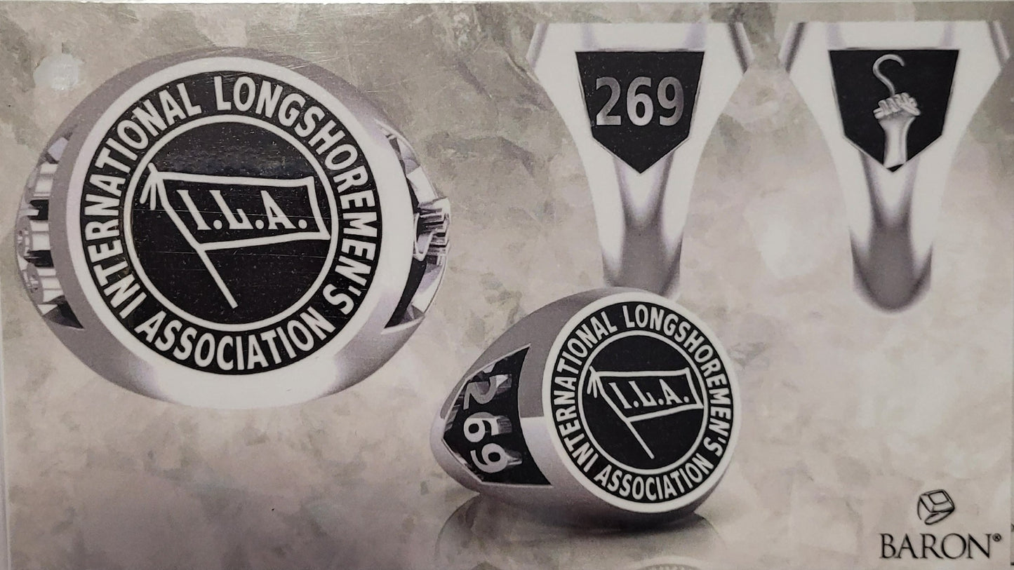 ILA 269 Longshoremen Ring XL Size