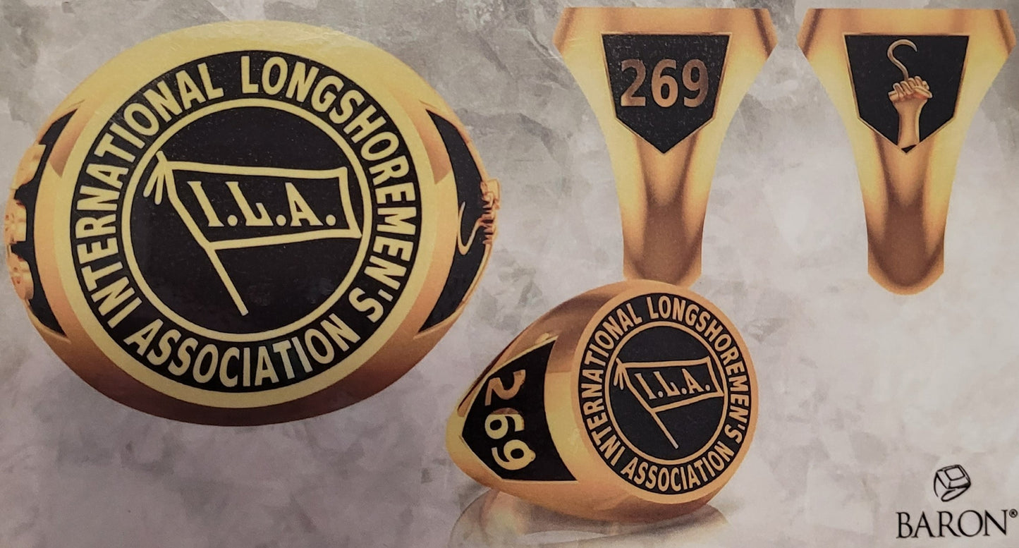 ILA 269 Longshoremen Ring XL Size